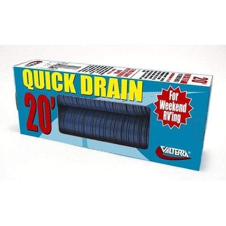 Valterra QUICK DRAIN HOSE, STD., 20FT, BLUE, BOXED D04-0046